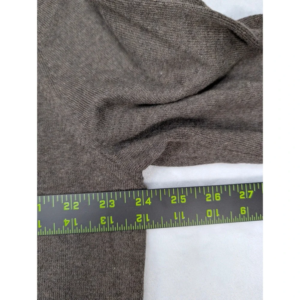Banana Republic Mens Brown‎ Quarter Zip Sweater Premium Luxe Yarn XL